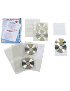 FUNDA CDDVD IBERPLAS PVC A4 con 4 TALAD CREFZO 2 DPTO 150 PAQUETE de 15