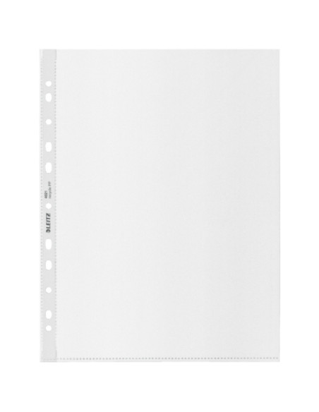 FUNDA MULTITALADRO LEITZ RECYCLE GRAN CAPACIDAD PP 100 PIEL de NARANJA A4 11 TAL BOLSA de 25