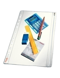 FUNDA MULTITALADRO CCREMALLERA ESSELTE PVC 200 A4 11 TAL BOLSA de 5