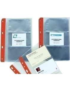 FUNDA para TARJETAS IBERPLAS PVC 150 4 3 DPTOS 11 TALRFZO PAQUETE de 20