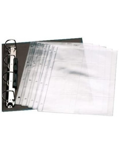 FUNDA para TARJETAS IBERPLAS PVC 150 A4 8 DPTOS 4 TAL BOLSA de 10