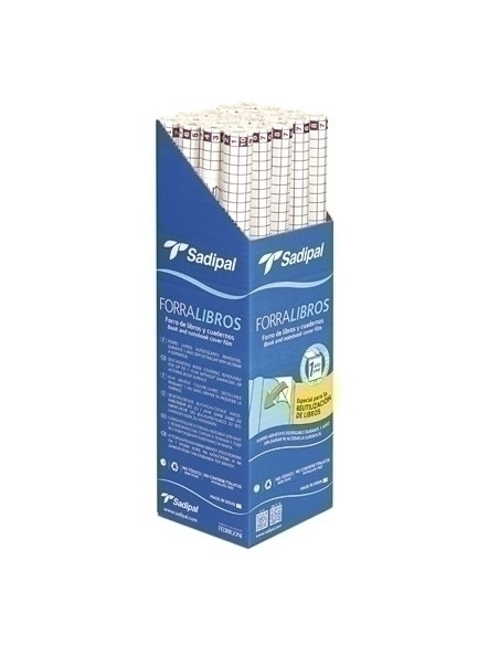 FORRO SADIPAL ADHESIVO DESPEGABLE 1 AÑO PP TRANS80 ROLLO 05 x 20 m