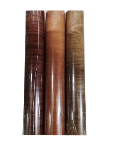PLASTICO ADHESIVO AUTHOPLAS PVC ESTAMP100 ROLLO 045 x 20 m MADERA CLARO