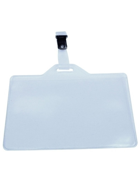 FUNDA DISTINTIVO IBERPLAS PVC 70x106 con PINZA APAISADO PIEL NARANJA 200 PAQUETE de 100