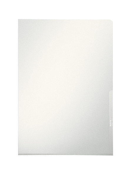 DOSIER ANGULO RECTO LEITZ PVC 150 A4 TRANSPARENTE PAQUETE de 100