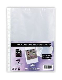 FUNDA MULTITALADRO OLEF PP  90 CRISTAL LISO F 16 TALRFZO PACK DE 10