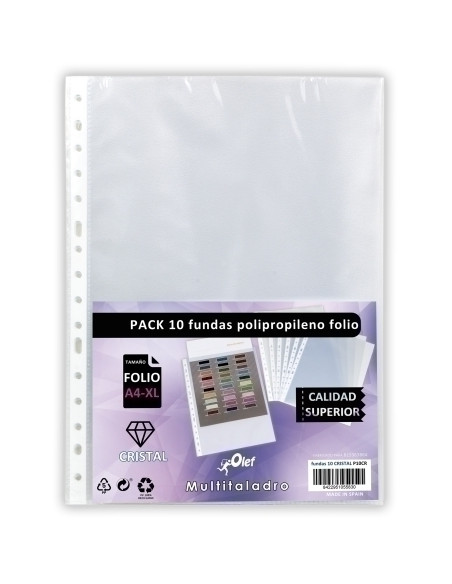 FUNDA MULTITALADRO OLEF PP  90 CRISTAL LISO F 16 TALRFZO PACK DE 10