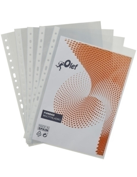 FUNDA MULTITALADRO OLEF PP  90 CRISTAL LISO F 16 TALRFZO PAQUETE de 100