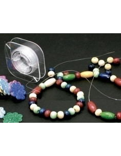 HILO ELASTICO TRANSPARENTE NIEFENVER PACK de 4 CARRETES para realizar pulseras collares etc