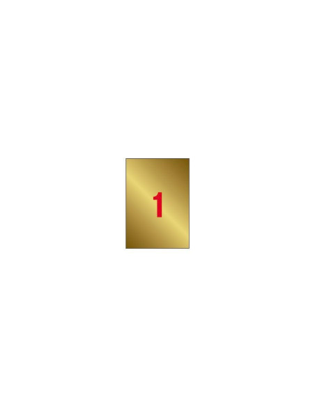 ETIQUETAS METALIZADAS ORO 2100 X 2970 mm