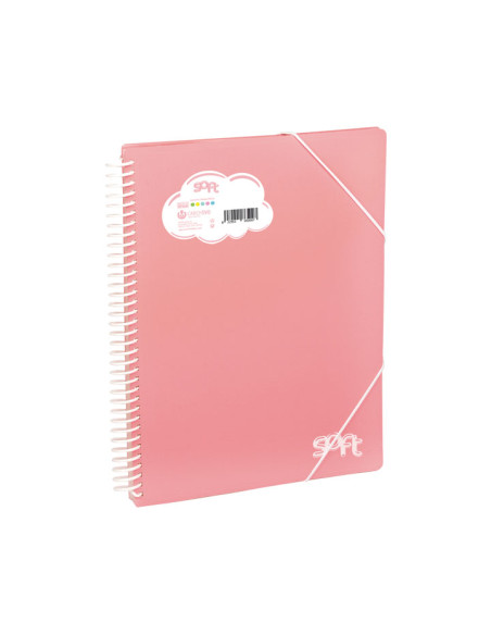 CARPETA FUNDAS TARIFARIO CARCHIVO SOFT PP ARCHIVEX A4  20 F ROSA PASTEL