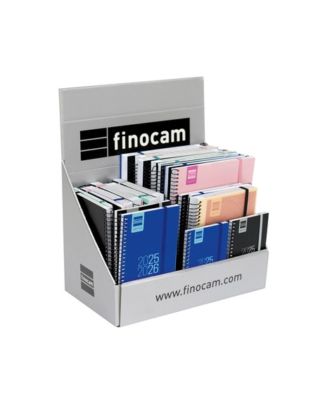 AGENDA ESCOLAR 2025-26 FINOCAM CATALAN ESPIR ASSORTIMENT EXPOSITOR DE 22