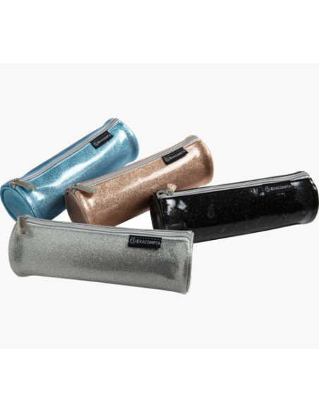 PORTATODO EXACOMPTA  GLITTER  REDONDO SURTIDO 4 col