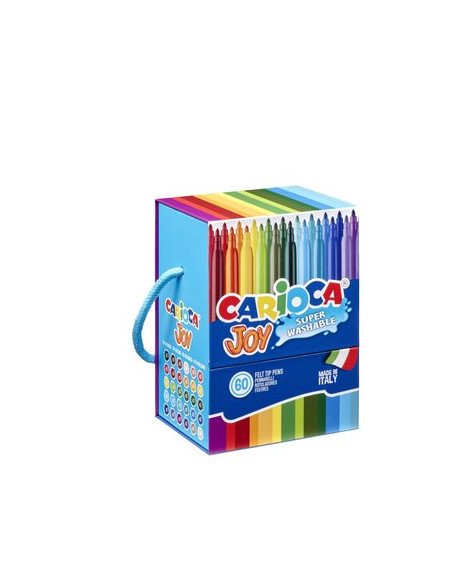 ROTULADOR FIBRA CARIOCA JOY CAJA PREMIUM de 60