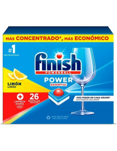 FINISH LAVAVAJILLAS POWERBALL ESSENTIAL LIMÓN 26 PASTILLAS