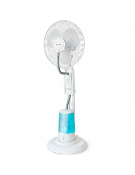GRUNKEL VENTILADOR DE PIE C/NEBULIZADOR 75W PROGRAMABLE 3 VELOCIDADES BLANCO