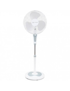 GRUNKEL VENTILADOR DE PIE 45W REGULABLE 3 VELOCIDADES CTEMPORIZADOR BLANCO