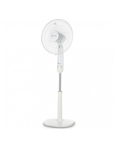 GRUNKEL VENTILADOR DE PIE 60W REGULABLE 3 VELOCIDADES C/TEMPORIZADOR BLANCO