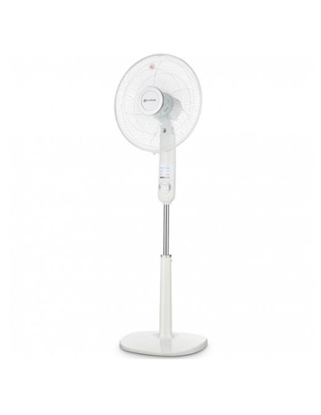 GRUNKEL VENTILADOR DE PIE 60W REGULABLE 3 VELOCIDADES C/TEMPORIZADOR BLANCO