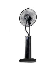 GRUNKEL VENTILADOR DE PIE CNEBULIZADOR 75W PROGRAMABLE 3 VELOCIDADES CPANEL LED NEGRO