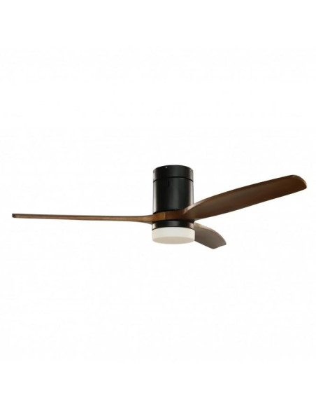 GRUNKEL VENTILADOR DE TECHO CON LUZ 41W 6 VELOCIDADES CTEMPORIZADOR MADERA OSCURA