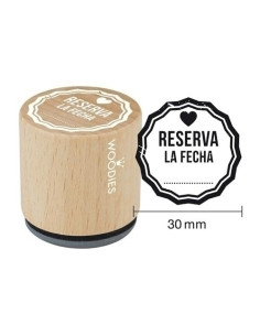 SELLO COLOP WOODIES Ø30mm CAUCHO GRIS  RESERVA LA FECHA
