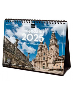 FINOCAM CALENDARIO DE SOBREMESA PARA ESCRIBIR S-210X150MM IMÁGENES CAMINO DE SANTIAGO 2025