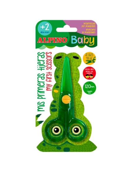 TIJERAS ESCOLARES ALPINO BABY 12 cm BLISTER DE 1