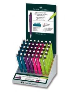 PORTAMINAS FABER-CASTELL POLY MATIC 07mm EXPOSITOR DE 40