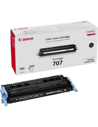 TONER CANON CRG707BK NEGRO LBP-50005100 9424A004 2500 PÁG