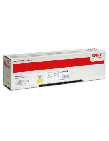 TONER OKI 44633001 C801N801DN820N820DN AMARILLO 7300 PÁG